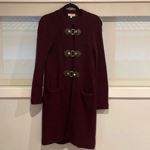 Tory Burch Womens Long Wool Coat